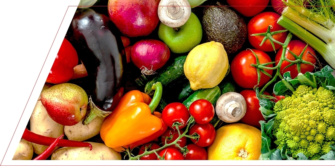 Frutas, legumes e verduras fresquinhas.