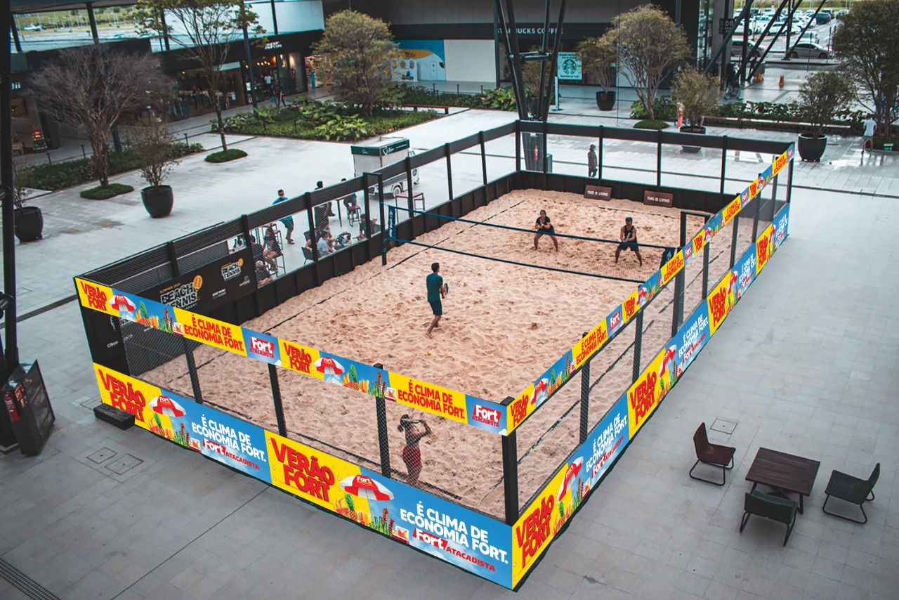 Arena de Beach Tennis com nove quadras é a mais nova atração do