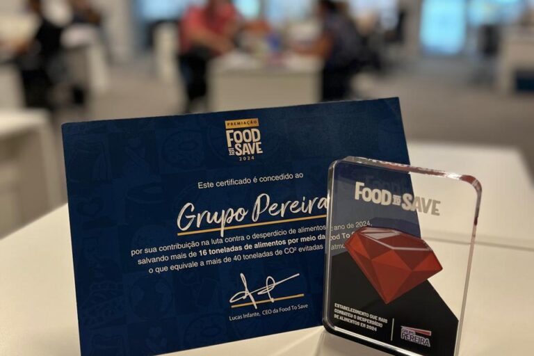 Certificado Food to Save conquistado pelo Grupo Pereira